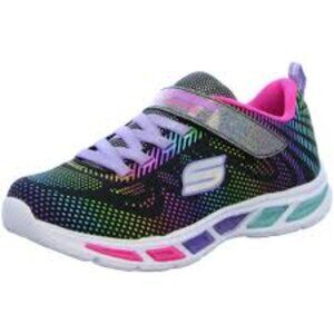 Skechers Size 12  Kids Sneakers - Black with Rainbow Accents